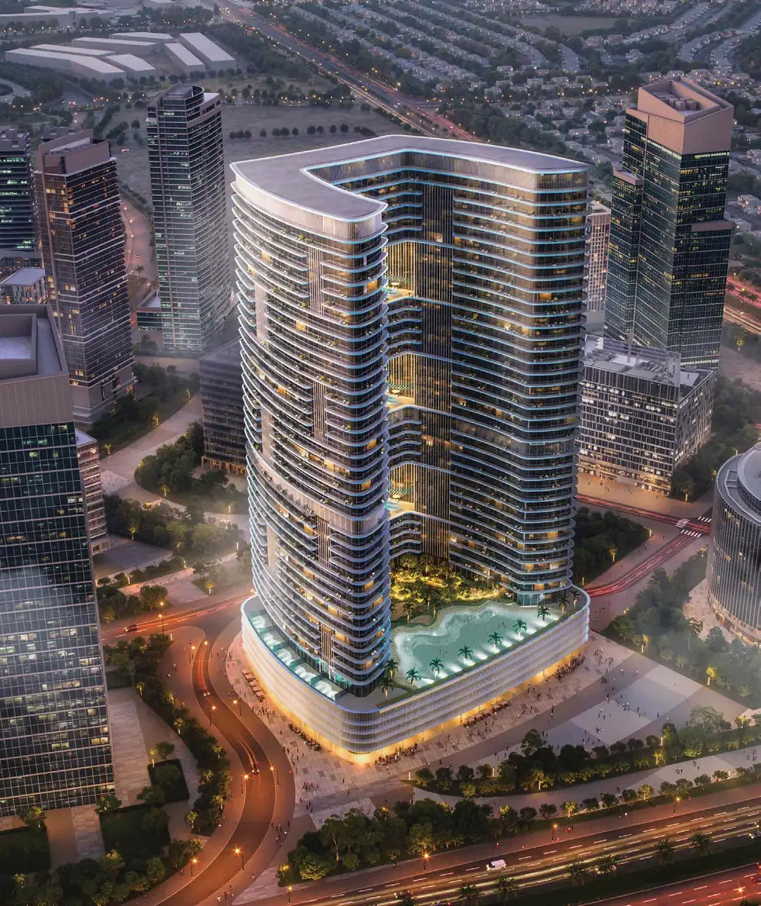 Studio apartment in Binghatti Hillviews, Dubai Science Park