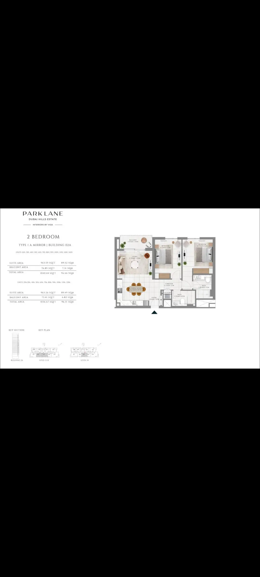 2-bedroom apartment in Vida Residences Hillside